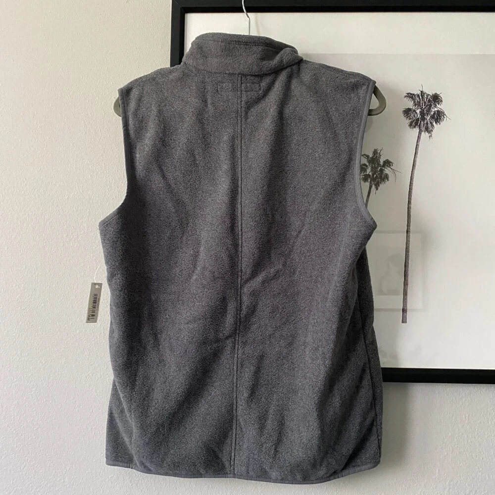 Amazon Essentials | NWT Men's Full-Zip Polar Fleece Vest Gray Size Small